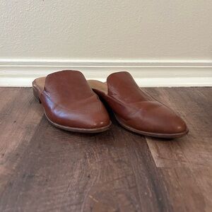 Madewell Brown Leather Mules
